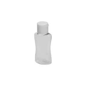 500ml PET Curve Plastic Bottle Clear Plastic with Flip Lid Nu Ware