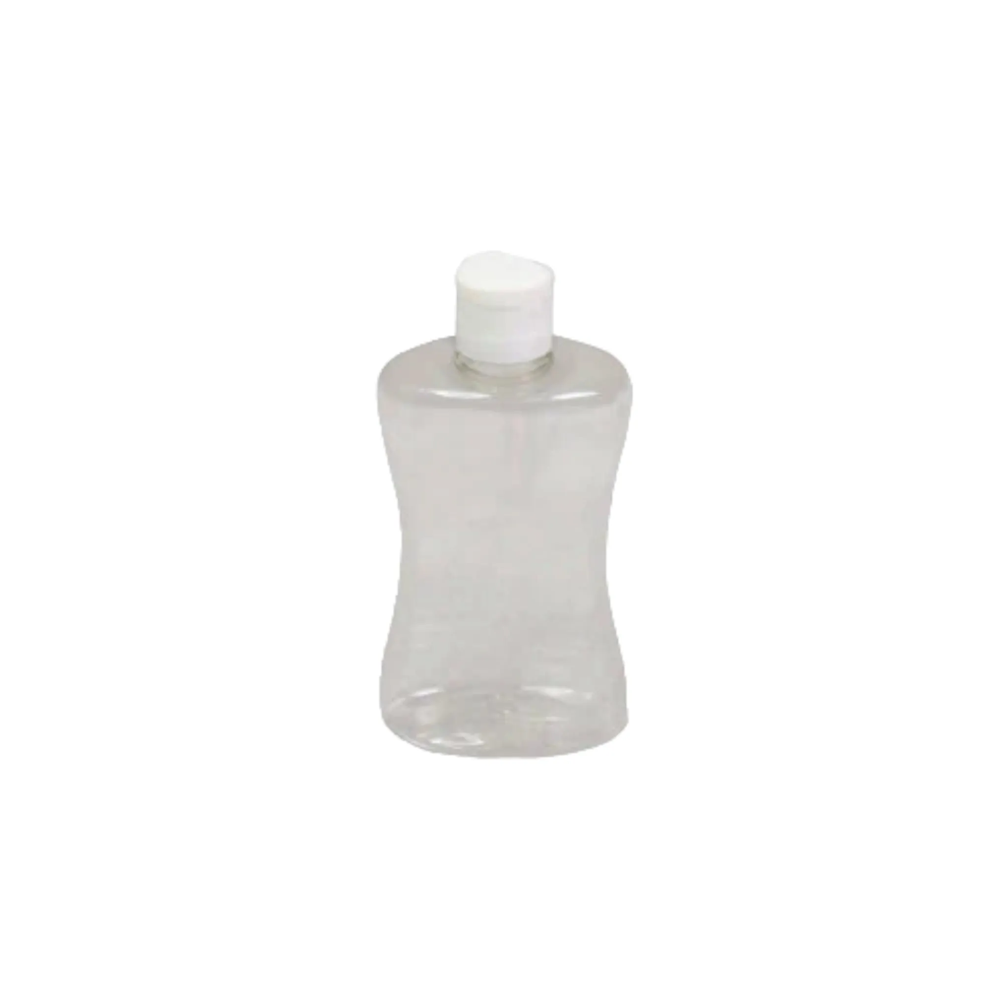 500ml PET Curve Plastic Bottle Clear Plastic with Flip Lid Nu Ware