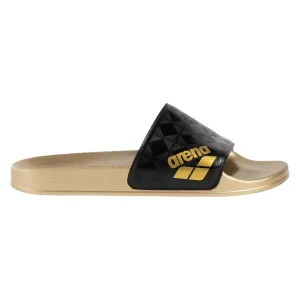 Arena 50. Year Unisex Black Training Slippers, black/gold