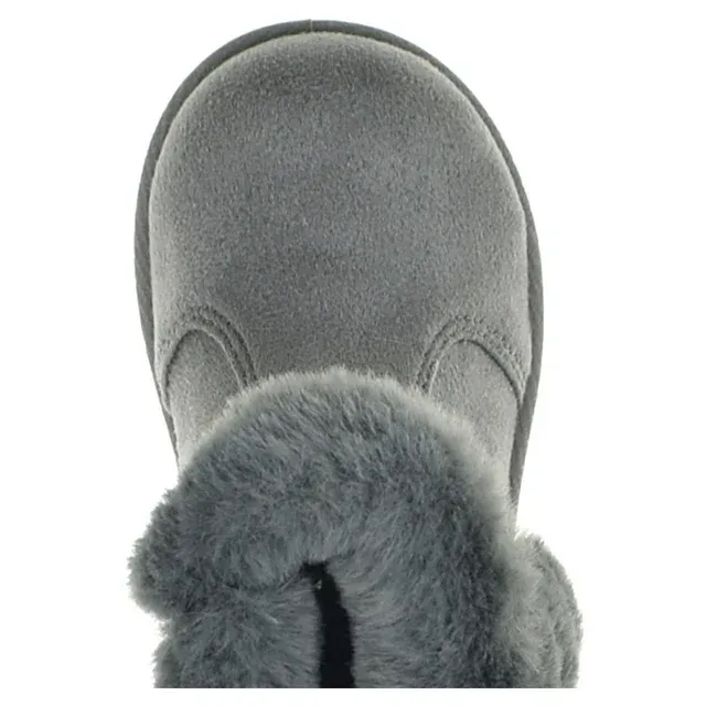 Baby Girl Faux Hook and Loop Closure Shearling Boot Sizes 2-6