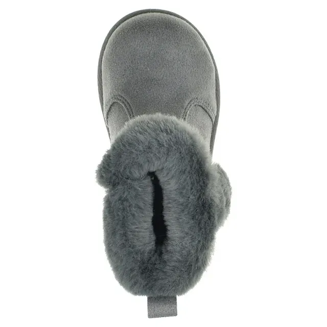 Baby Girl Faux Hook and Loop Closure Shearling Boot Sizes 2-6