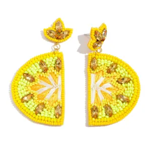 Beaded Earrings, Lemon Wedges