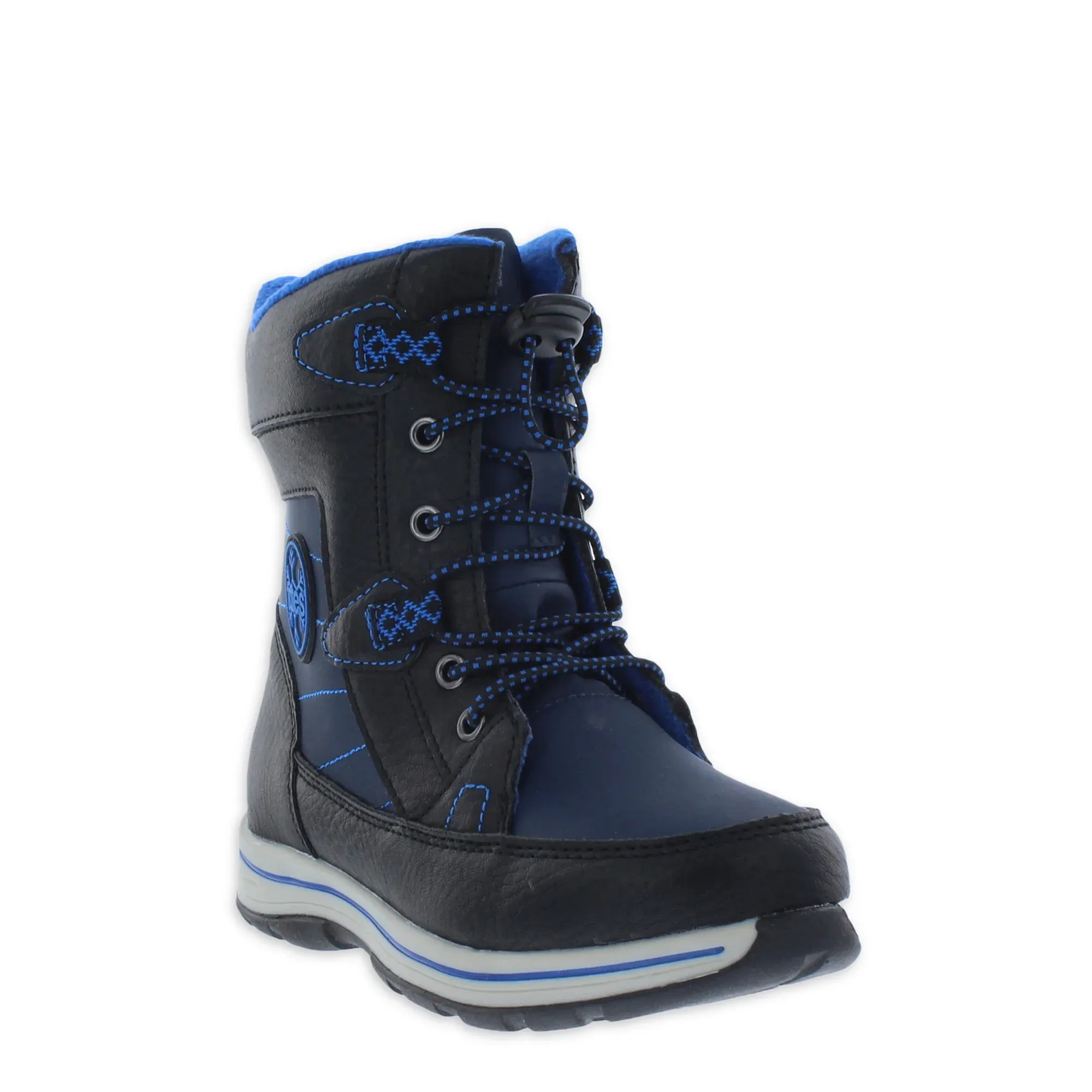 Boys Beaver Lcae Up Design Winter Snow Boots, Sizes 11-13