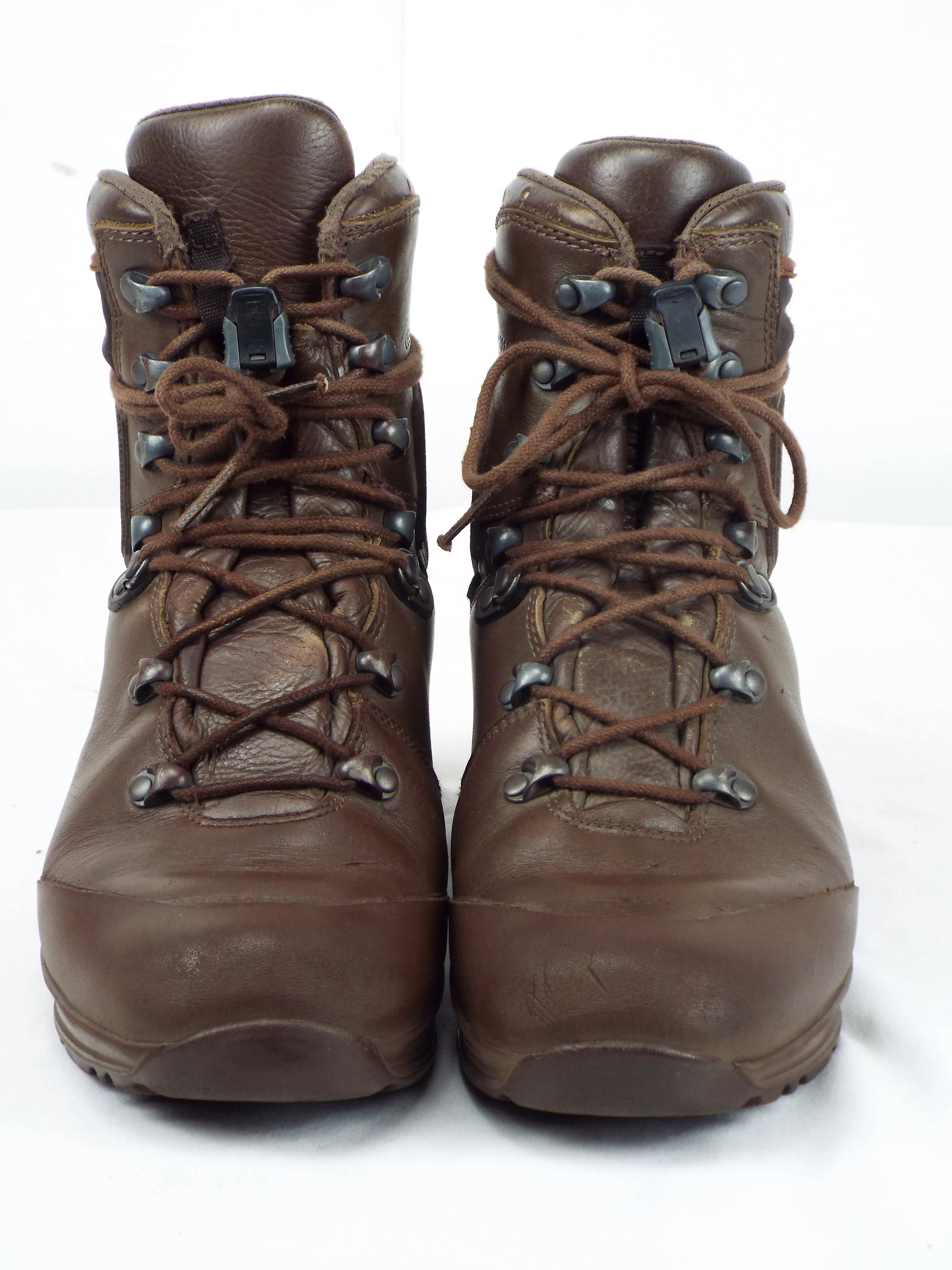 British/Dutch Army Brown Boots – Haix - with elasticated side pockets - Grade 1