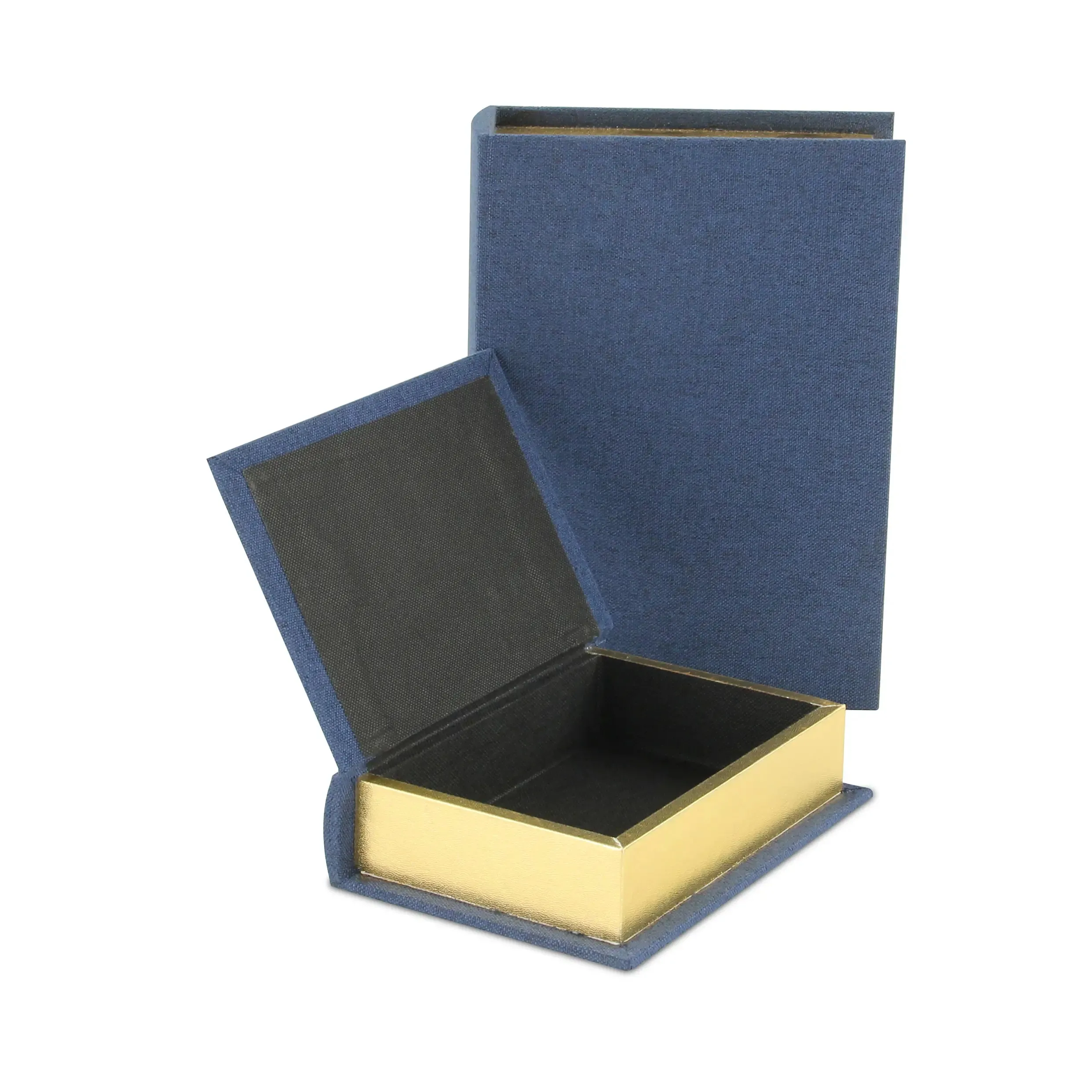 Canter Isle Navy Blue Linen Book Box Set