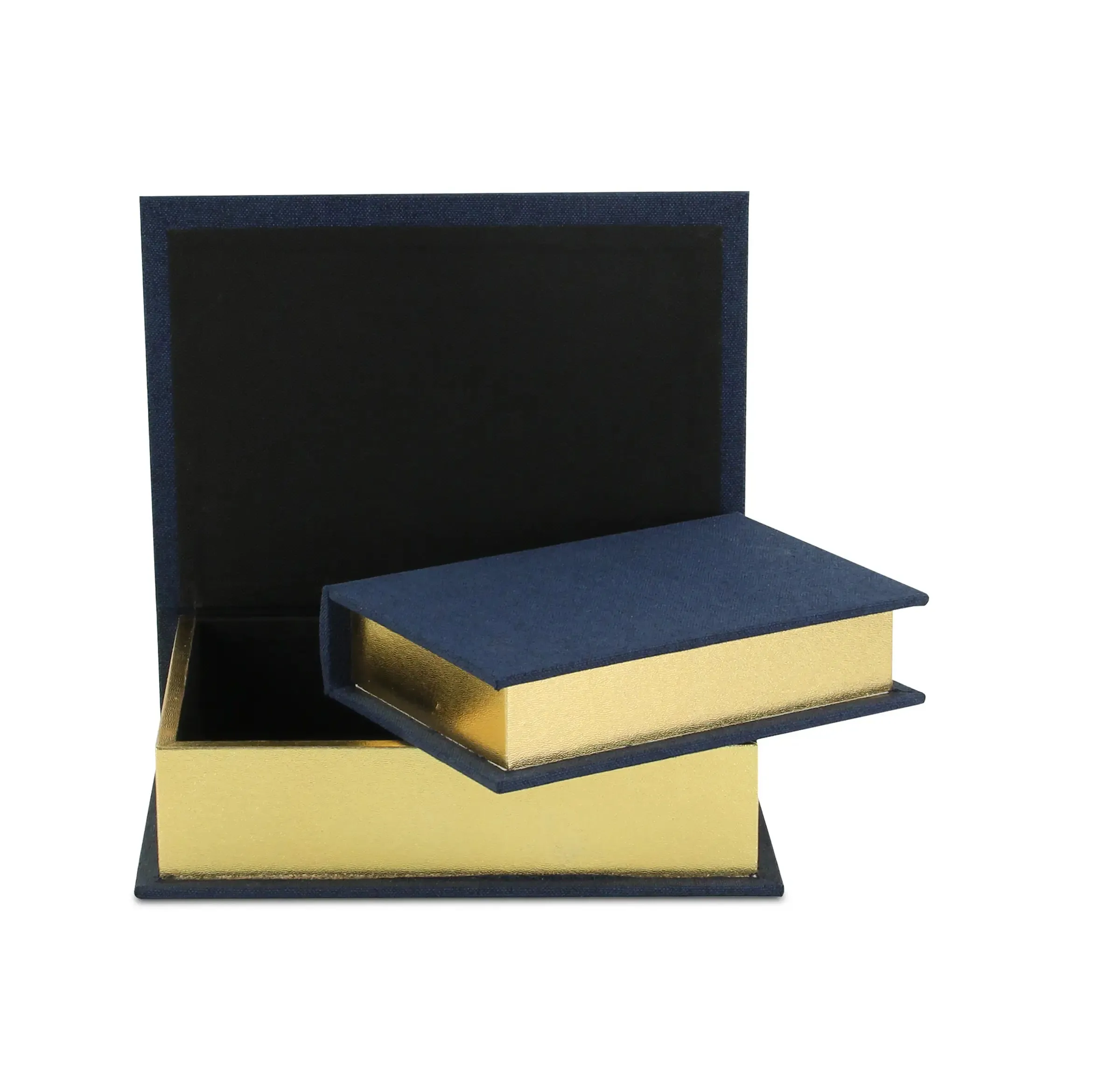 Canter Isle Navy Blue Linen Book Box Set