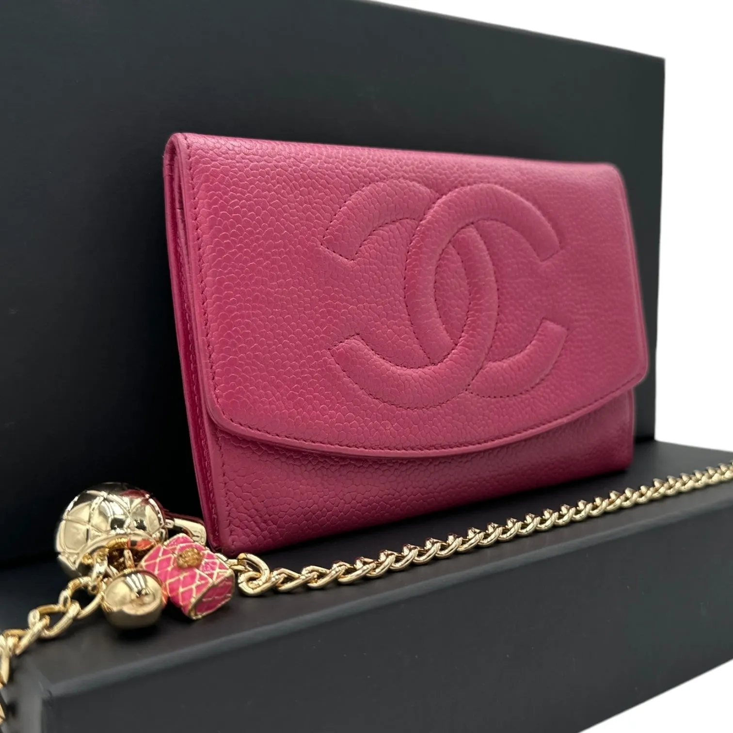 CHANEL Caviar Timeless Compact Wallet