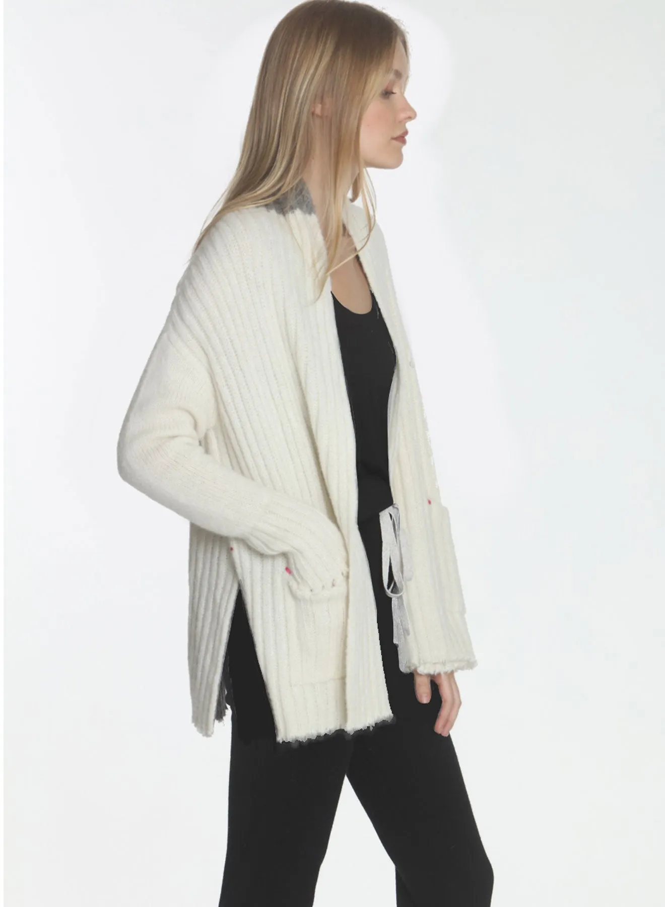 Coco Cozy Cardigan - White