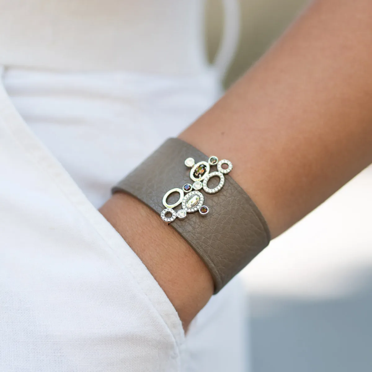 Cuff GALETS Taupe SI