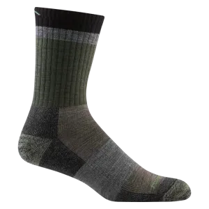 Darn Tough Men’s Heady Stripe Micro Crew Lightweight Hiking Sock - Fatigue