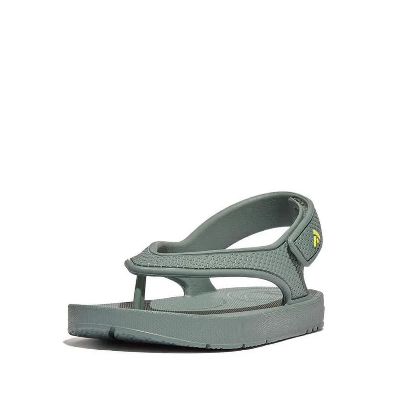 Fitflop Iqushion Kid's Toddler Ergonomic Back-Strap Flip-Flops - Greystone