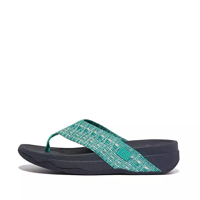 FitFlop Womens Surfa Geo Webbing Tahiti Blue