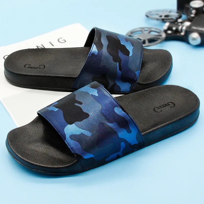 Gienig 2018 men's flip flops summer platform sandals camouflage personality men slippers