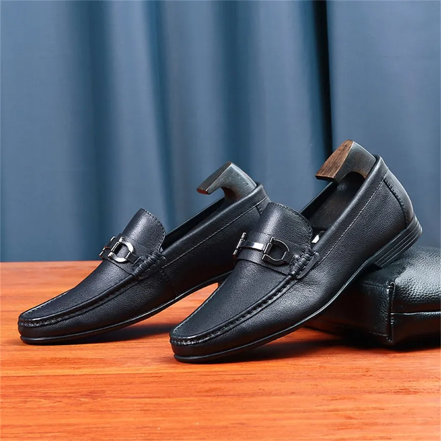 Hazel Luxe Slip-on Leather Loafers