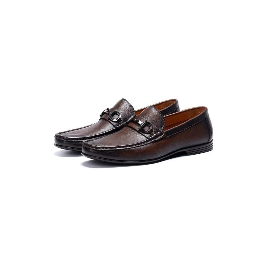 Hazel Luxe Slip-on Leather Loafers