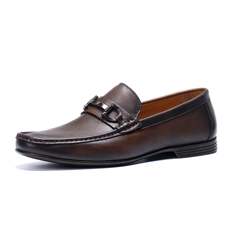 Hazel Luxe Slip-on Leather Loafers