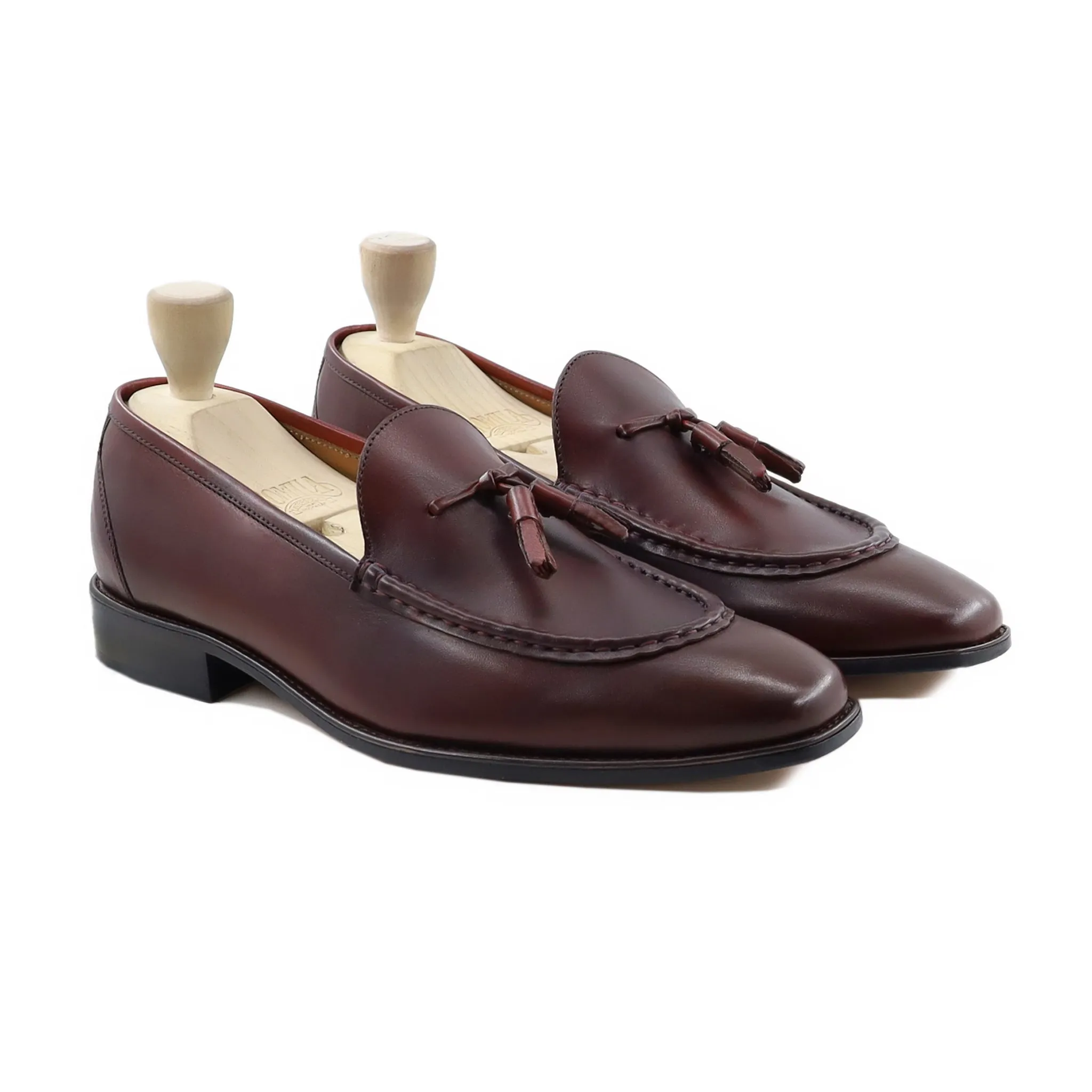 Hrodna - Men's Reddish Brown Calf Leather Loafer