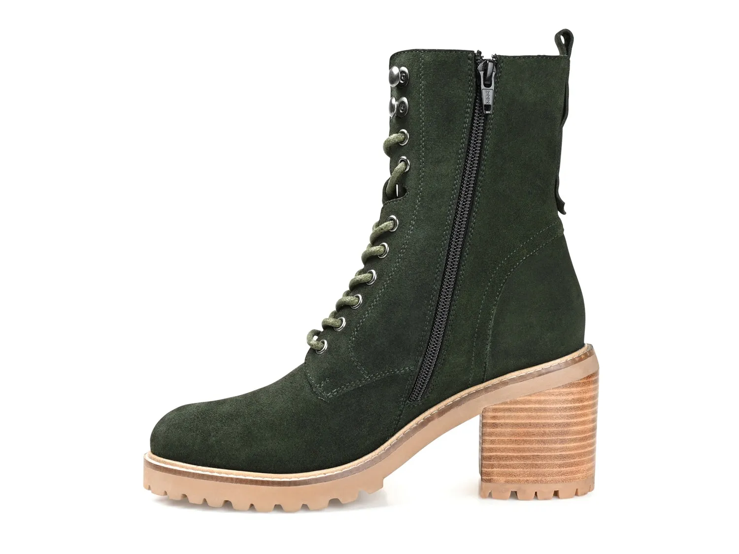 Journee Signature Malle Ankle Boots, Dark Green