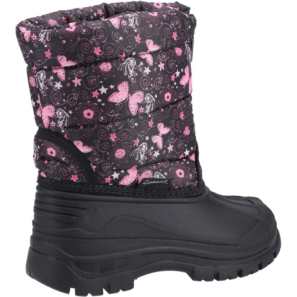 Kids Iceberg Zip Snow Boots Butterfly