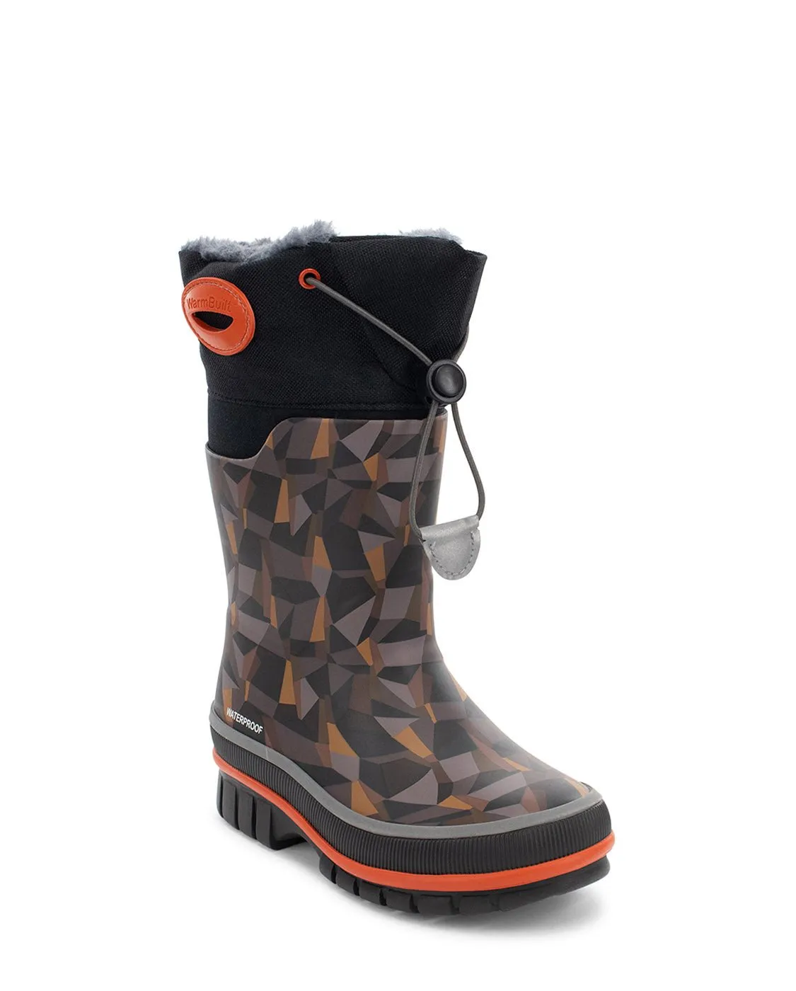 Kids Neoprene Faux Fur Cold Weather Boot - Brown