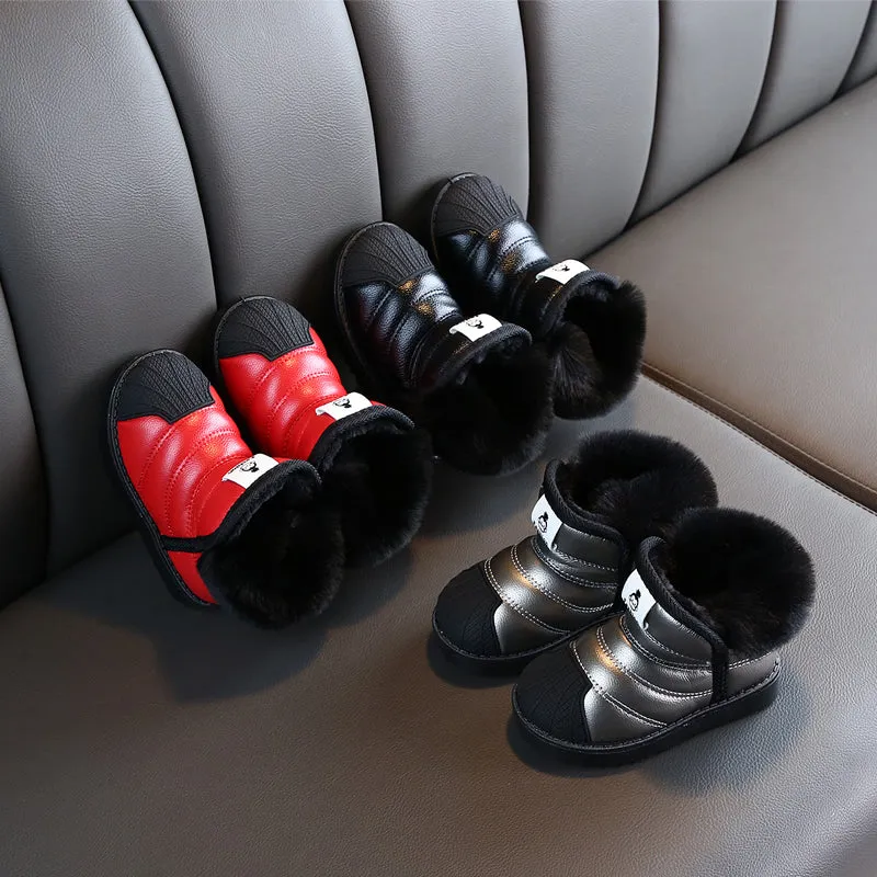 Kids Rubber Winter Snow Boots