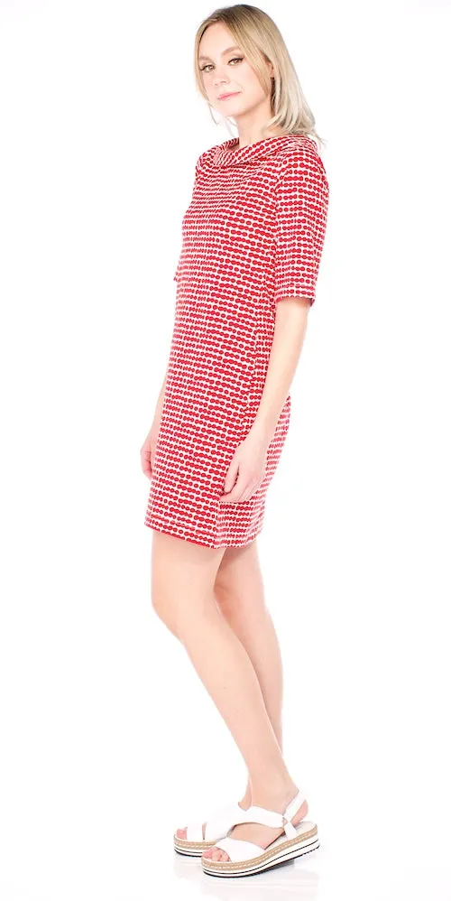 Lotte Dotte Dress, red/white