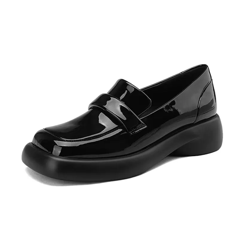 LuxeLeather Chic Pointed Toe Slip-On Loafers