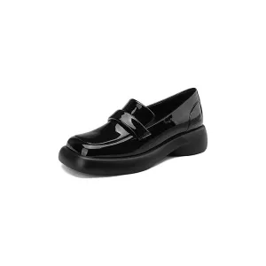 LuxeLeather Chic Pointed Toe Slip-On Loafers