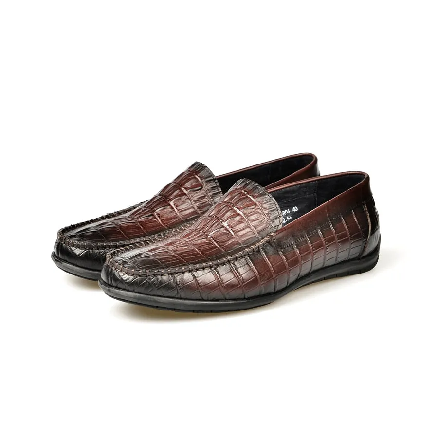 Luxury CrocLeather Daily Business Slip On Loafers