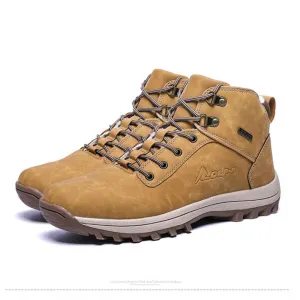 Men's Fashion Winter Snow Boots Male Casual Shoes Adult Quality Rubber High Top Shoes - MSWRB50422