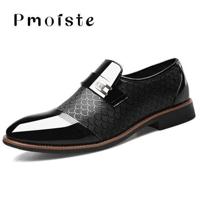 Men's shoes Leather Embossing Classic Fashion shoes