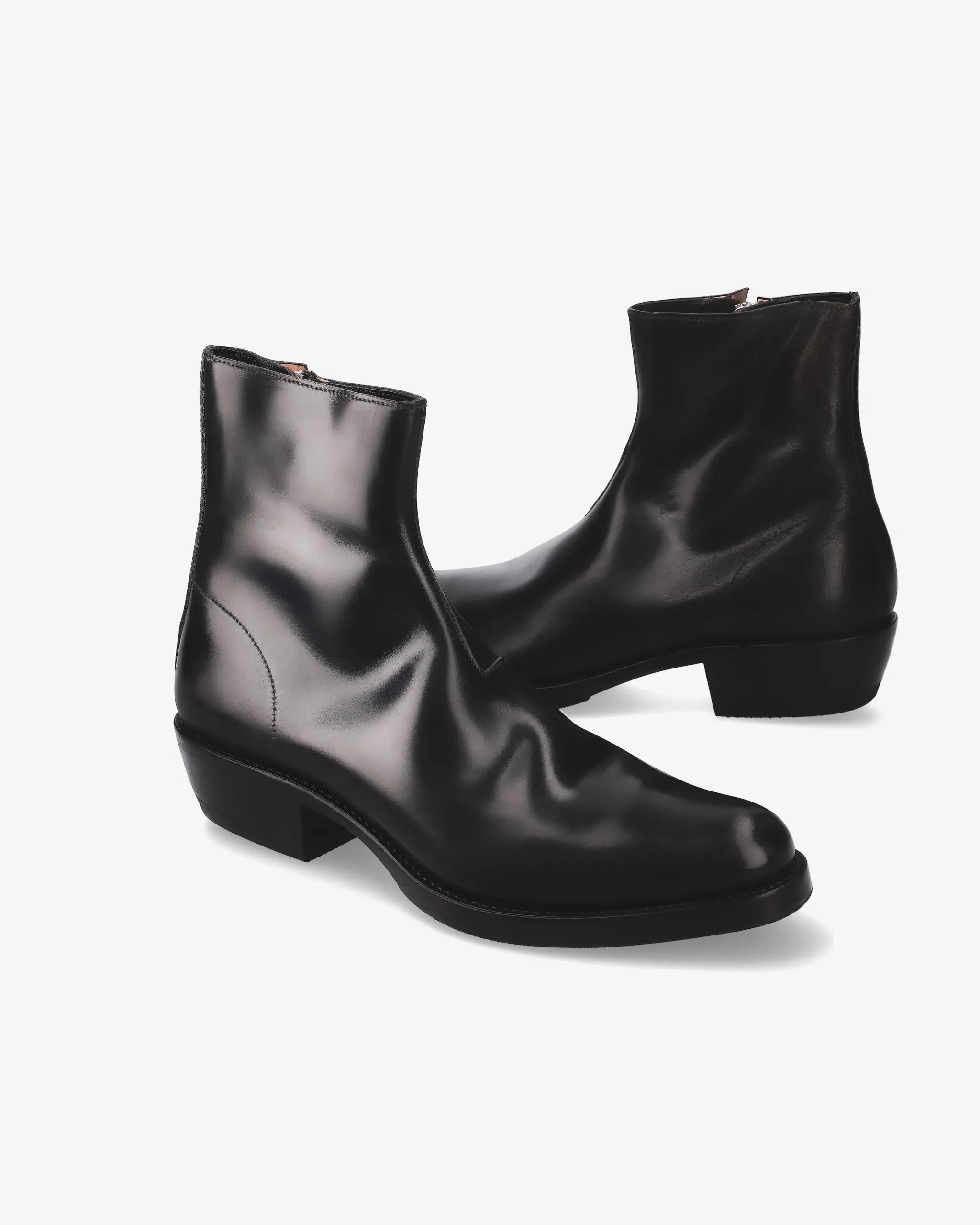 Min Ankle Boots 30914W in Black King Leather