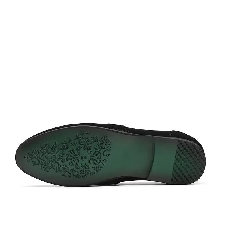 Modish Embossed Slip-on Loafers