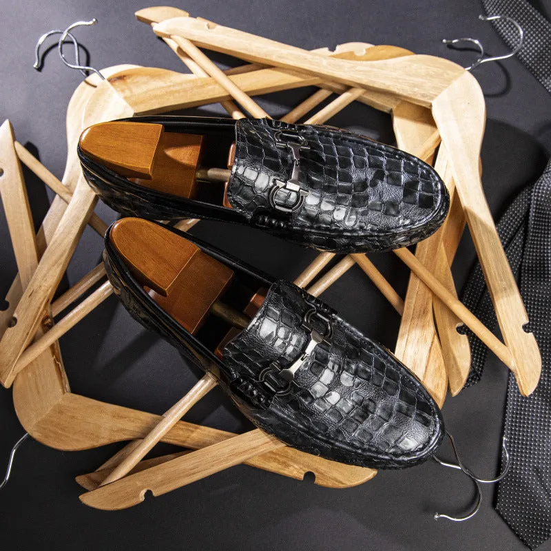 MooLuxe Alligator Slip-On Loafers