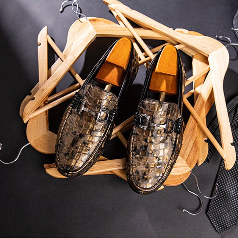 MooLuxe Alligator Slip-On Loafers