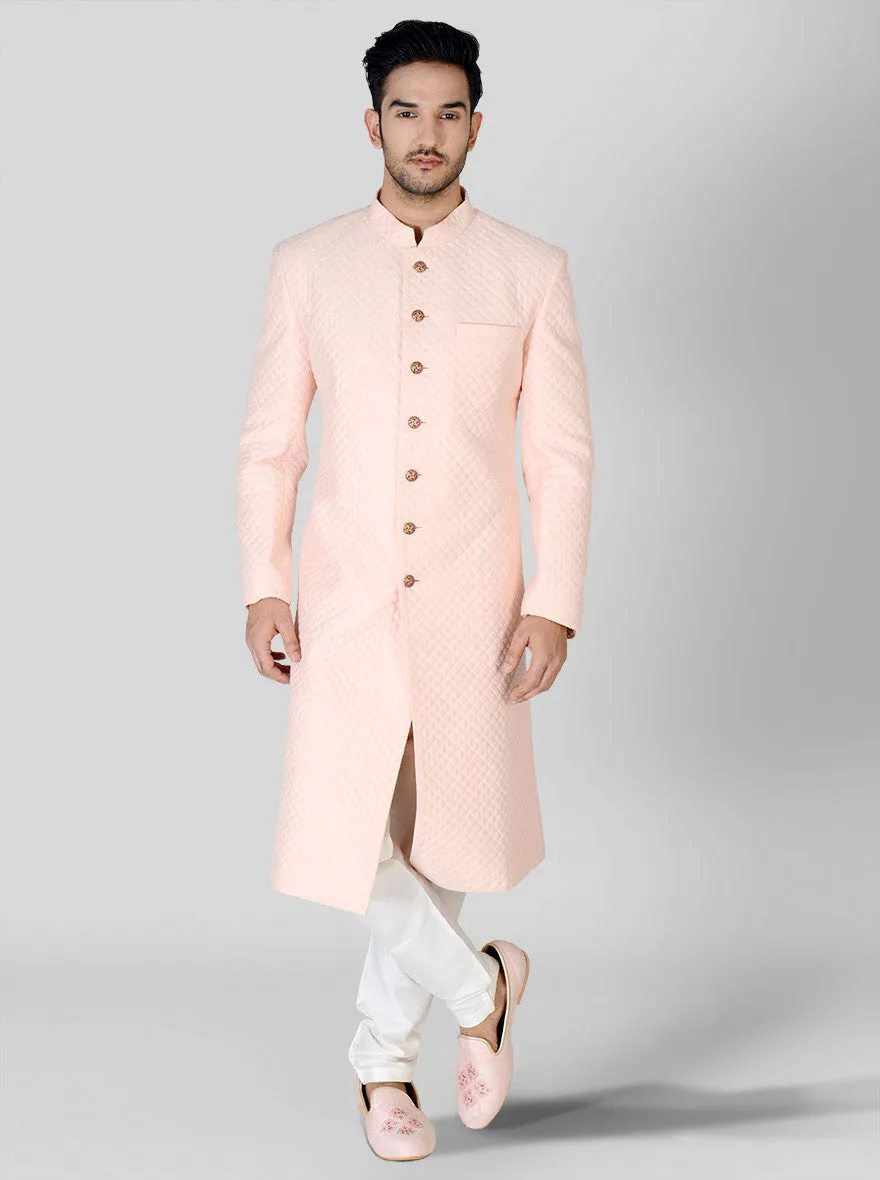 Pastel Pink Sherwani | Azania