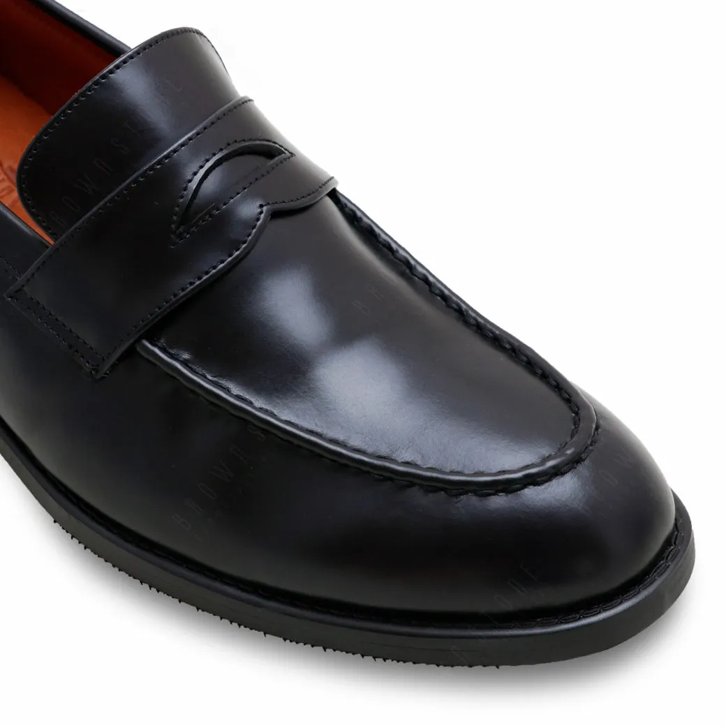 PENNY LOAFERS MOC TOE MATTE BLACK