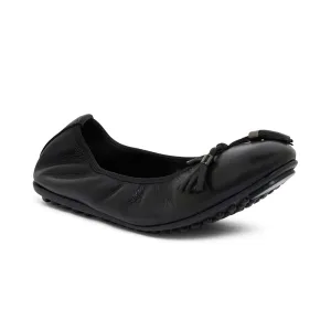 Prima Flat in Black Leather