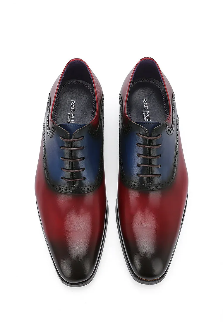 Rad Russel Luxe Dual-Tone Oxford in Midnight & Oxblood