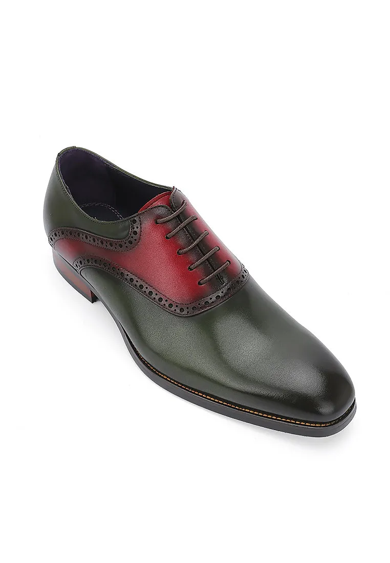 Rad Russel Luxe Dual-Tone Oxford in Olive & Oxblood