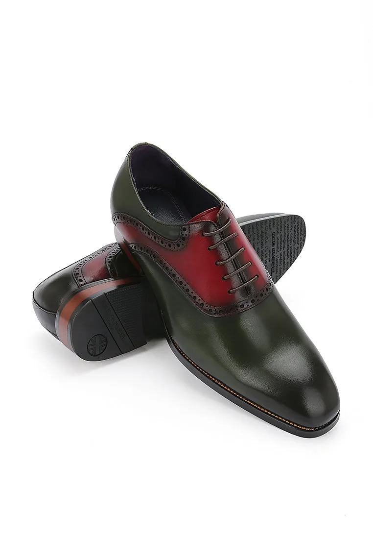 Rad Russel Luxe Dual-Tone Oxford in Olive & Oxblood