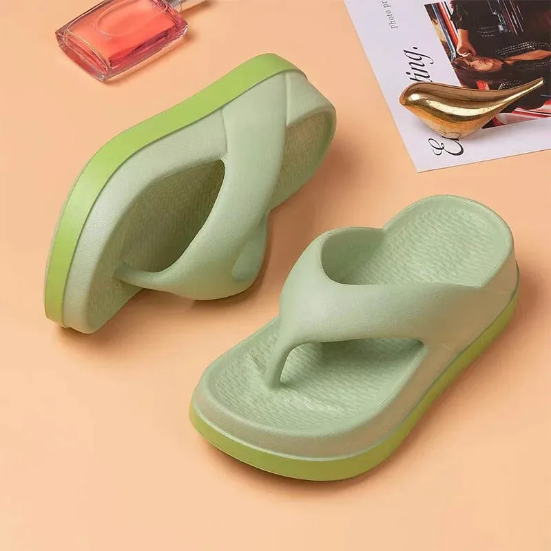 Thick Sole Women's Flip Flops Beach Slippers