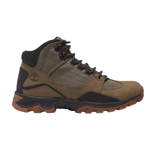 Timberland Men's Mt. Maddsen Mid Lace-Up Hiking Boot Shoes - Olive Nubuck