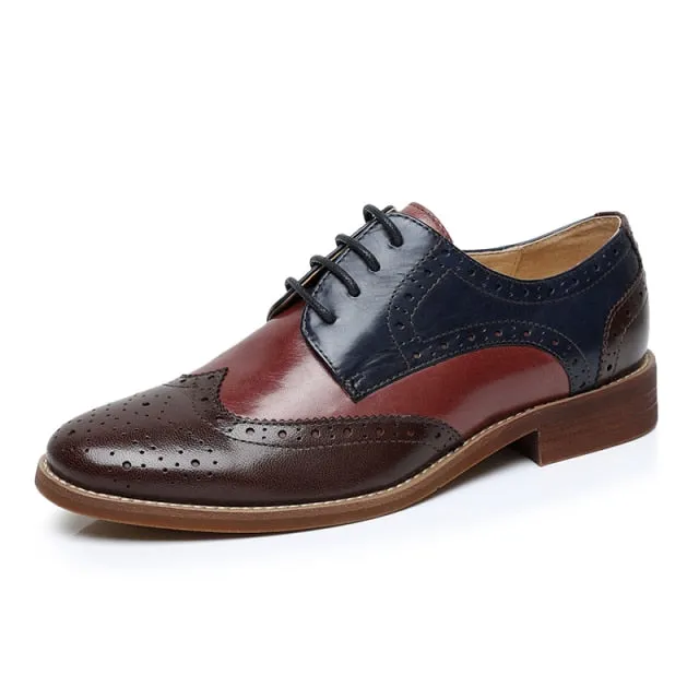 Women VintageLuxe Brogue Leather Oxfords Shoes