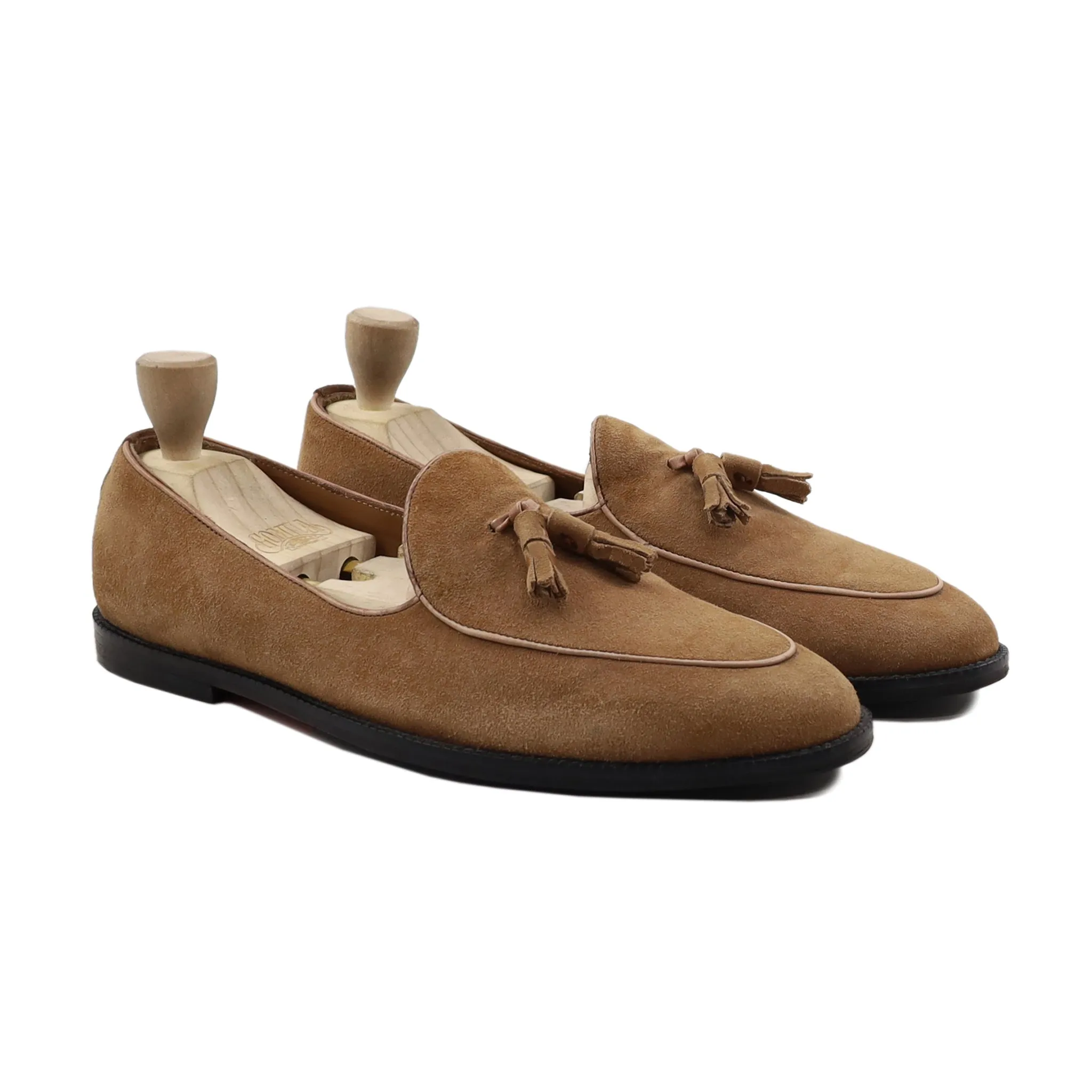 Zografou - Men's Camel Kid Suede Loafer